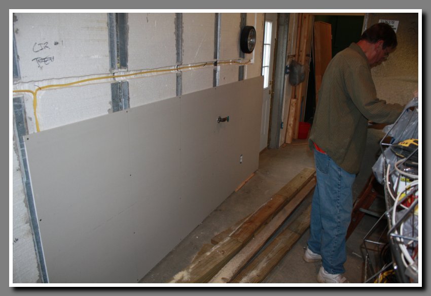 Gas line and Drywall in